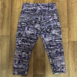 Lululemon Purple Striped leggings